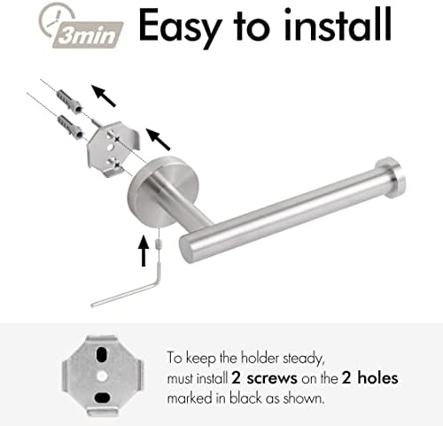 Brilliant Space-Saving Towel Holder for 2-Pack Toilet Roll