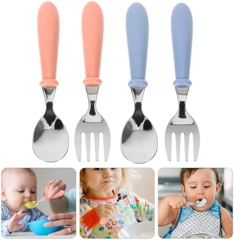 UPKOCH 4Pcs Flatware Set for Training and Meals