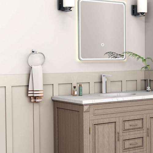 Angle Simple Towel Ring Stainless Steel Swivel Towel Holder for Home Kitchen