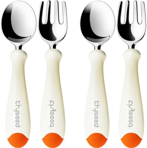 Thyseed Toddler Utensils Flatware Set Safe Portable