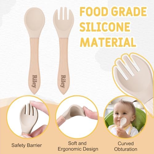 Personalized Silicone Baby Feeding Set