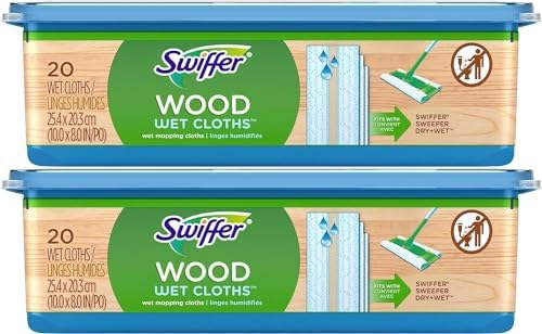 Swiffer Sweeper Wood Wet Mop Pads Pack of 2 20 Count Professional Grade