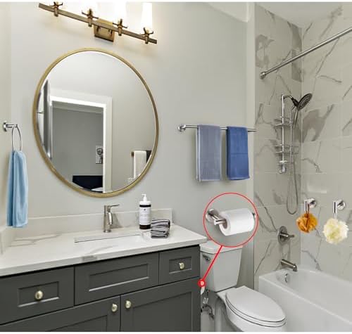 5-Piece Stainless Steel Bathroom Kitchen Hardware Set