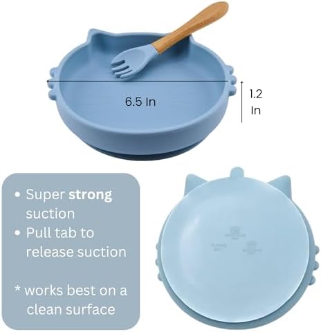 Sweetie Bop Premium Suction Silicone Feeding Set