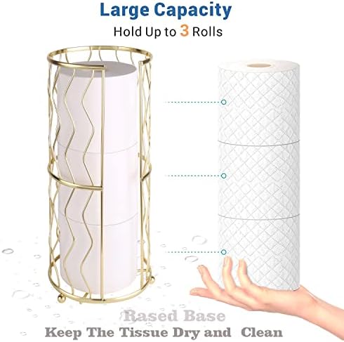 Elegant Standing Toilet Tissue Holder for Compact Storage