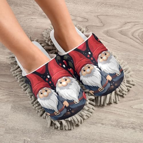 RunningBear Heart Design Mopping Slippers Soft Absorbent for Home Use