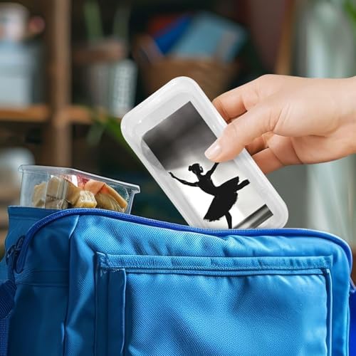 Ballerina Dance Print Travel Utensils Set with Case