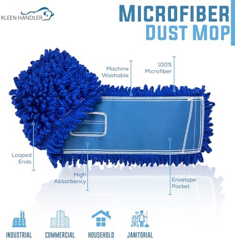 6-Pack Microfiber Dust Mop Heads