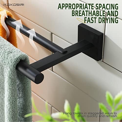Sturdy Matte 32-Inch Towel Rail