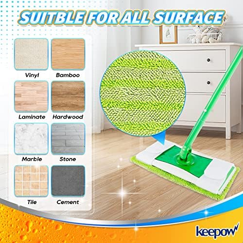 Reusable Mop Pads for Swiffer Sweeper Mop 66 Pack