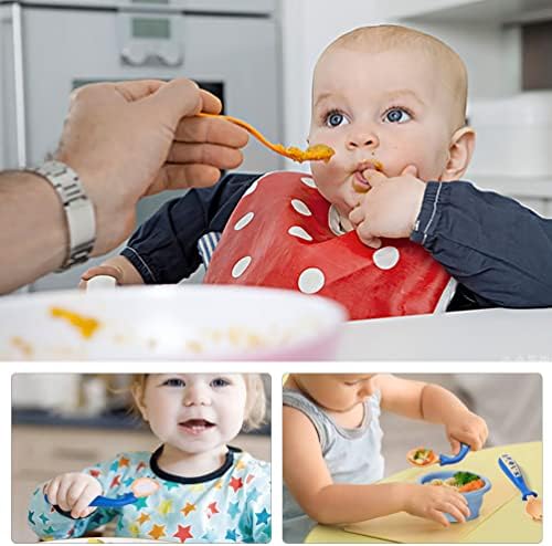 Kisangel 1 Set Teether Spoon Baby Fork Kids Cot Best