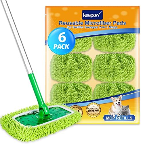 KEEPOW Dry Wet Mopping Cloths for Swiffer Set of 9