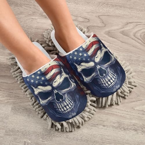 runningbear Usa Flag Mop Slippers