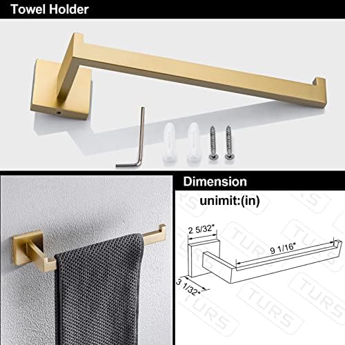Premium 5-Piece Bathroom Towel Bar Set