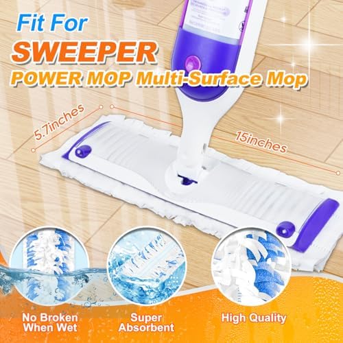 10 Pack Disposable Mopping Pad Refills for Swiffer PowerMop