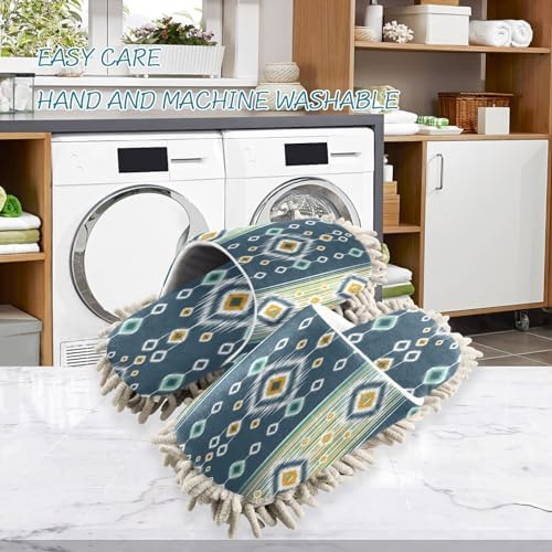 Kigai Microfiber Slippers with Aztec Ikat Design
