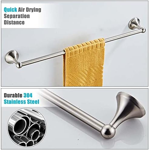 4-Piece Adjustable Bathroom Accessory Set