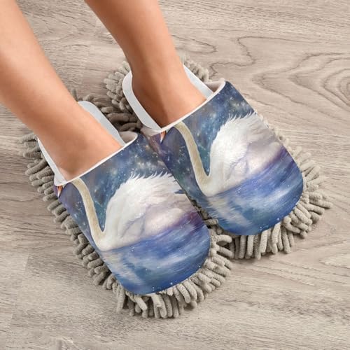 White Swan Mop Slippers for Easy Floor Cleaning 1
