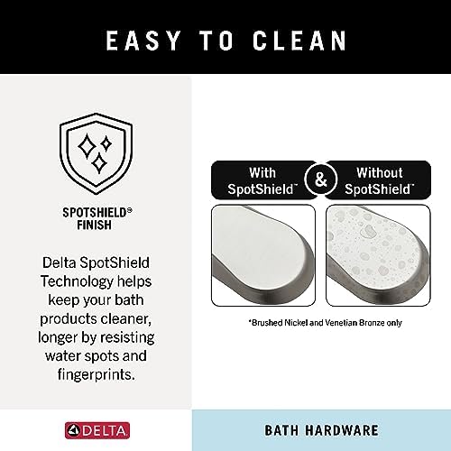 Delta Windemere Towel Ring Easy Install SpotShield Brushed Nickel
