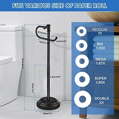 RUMOSE Adjustable Toilet Paper Holder