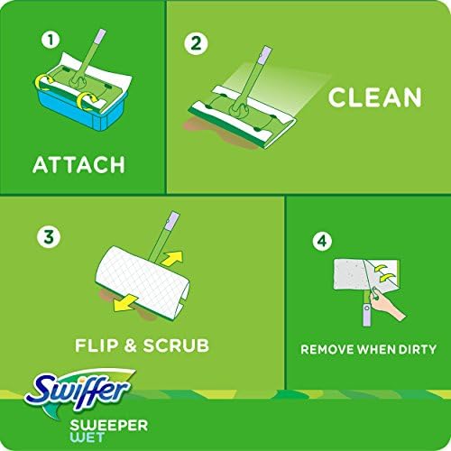 Swiffer Sweeper Wet Mopping Pad - 12 Count White Refill