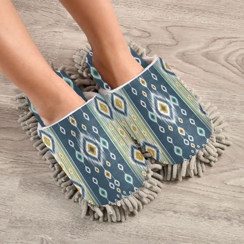 Kigai Microfiber Slippers with Aztec Ikat Design