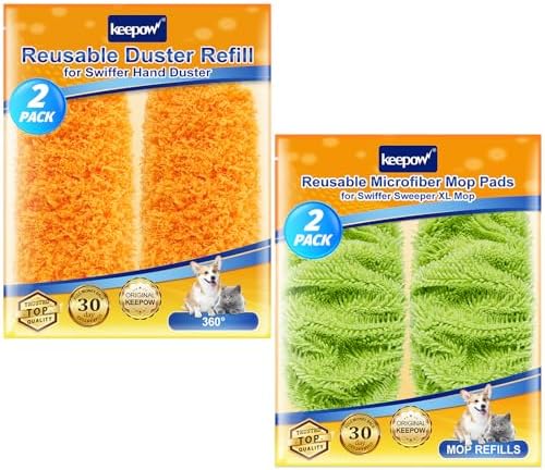 KEEPOW 22 Reusable Microfiber Mops