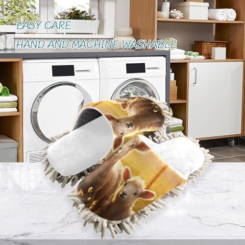 Escape to White Sheep Mop Slippers - Clean Your Space