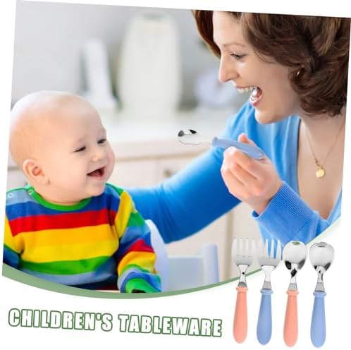 4Pcs Baby Feeding Set with Ergonomic Design