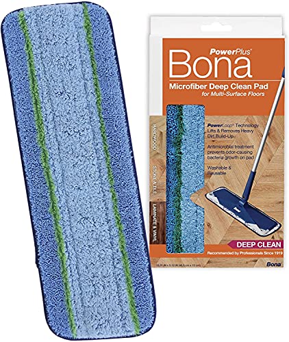 Bona Professional 3-Piece Set Premium Microfiber Mop Pads with PowerLoop Technology