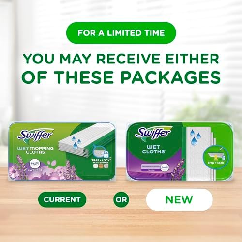 Swiffer Sweeper Wet Mopping Cloth Multiple Surfaces Reusable Lavender Scent