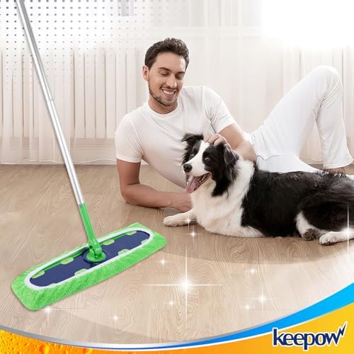 KEEPOW X-Large Reusable Cotton Mop Pads for Swiffer XL