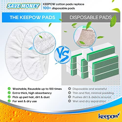 Reusable Swiffer Pads 100 Cotton 10 Pack