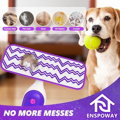 Set of 20 Reusable Power Mop Pads Washable Swiffer Mop Compatible Microfiber Design