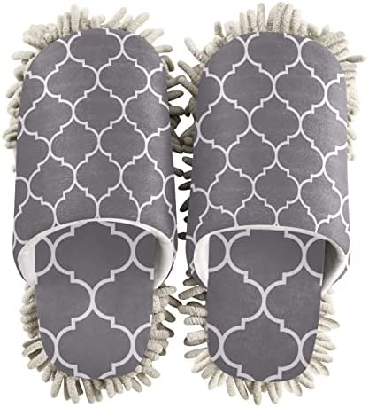 Xigua Microfiber Cleaning Slippers Gray M 1