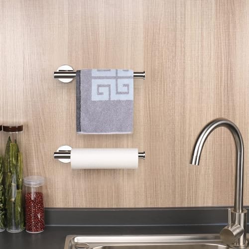NearMoon 9 Inch Chrome Towel Ring 3 Pack