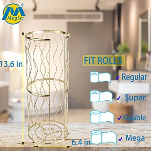 Elegant Standing Toilet Tissue Holder for Compact Storage