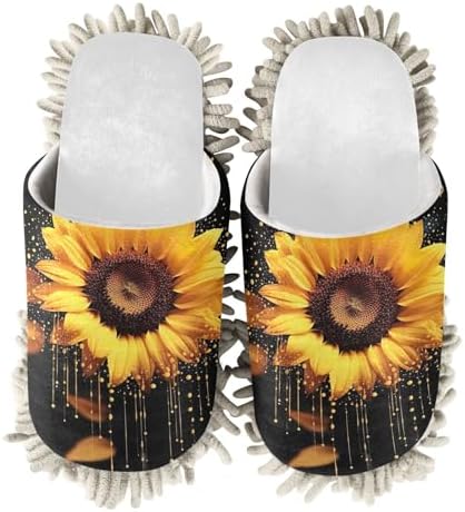 Cozy White Sunflower Slippers for Your Home