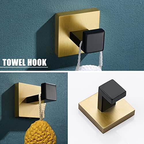 Premium Black Gold Bathroom Hardware Set