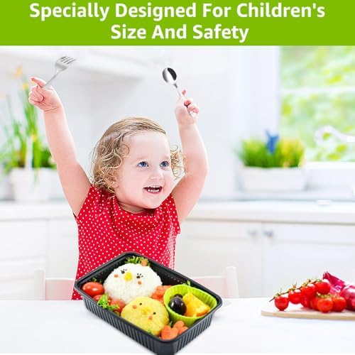 Stainless Steel Kids Cutlery Set with Dinosaur Patterns toddler-friendly