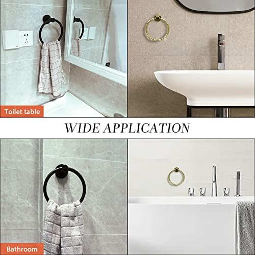Gold-Tinted Wall-Mounted Towel Holder