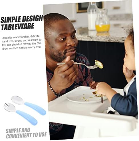IWOWHERO Fork and Spoon Set for Little Hands