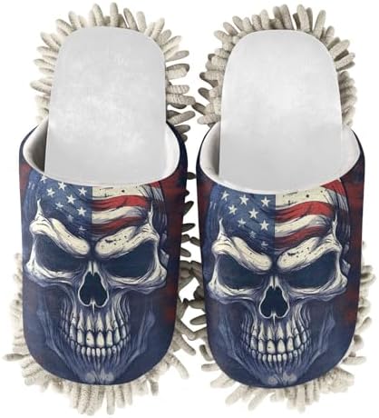 runningbear Usa Flag Mop Slippers