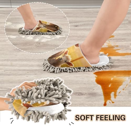 Escape to White Sheep Mop Slippers - Clean Your Space