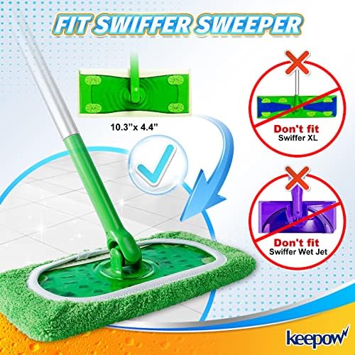 Reusable Mop Pads for Swiffer Sweeper Mop 66 Pack