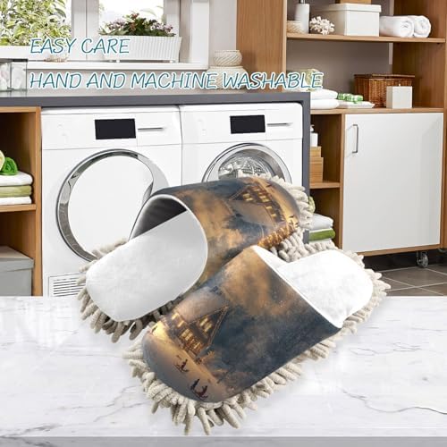 Winter Soft Mop Slippers Gentle Kitchen Cleaning for Comfort Warmth
