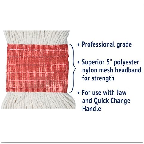 Boardwalk 503WHCT Super Loop Wet Mop Head White professional cleaning