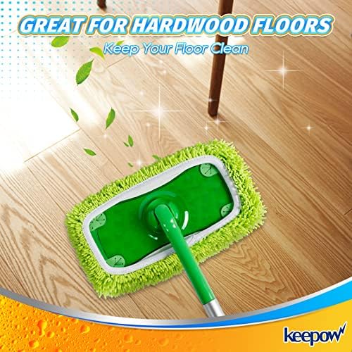 KEEPOW Reusable Microfiber Mop Pads 22 Pack