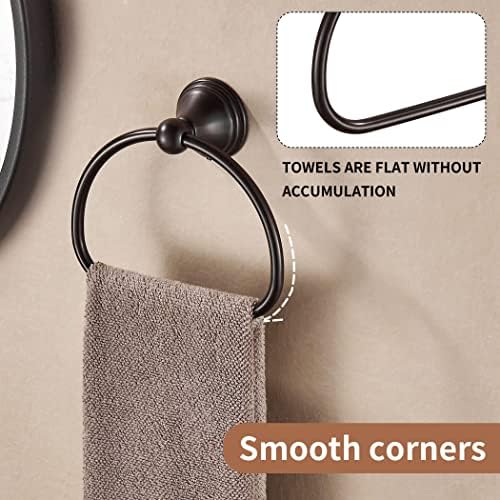 Wolibeer Bronze Towel Holder - Oil-Rubbed Bathroom Accessory