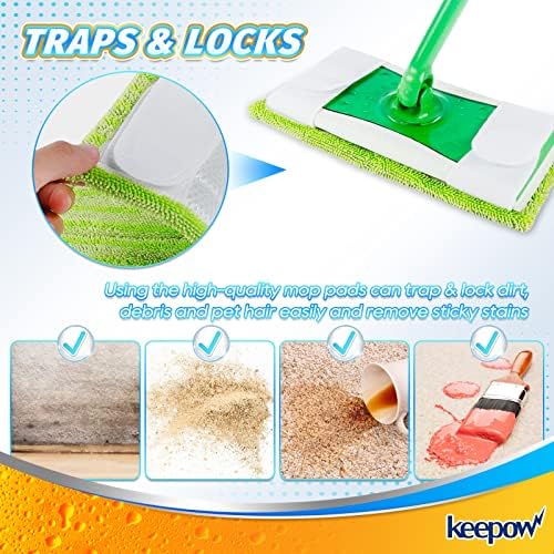 Reusable Mop Pads for Swiffer Sweeper Mop 66 Pack